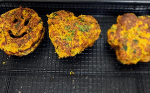 הקציצות אחרי טיגון, על רשת הקירור